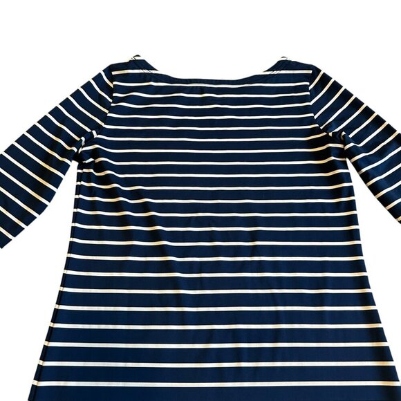 Vineyard Vines Sankaty Navy White Stripe Maxi Dress Stretch Size Small Women's - Picture 8 of 11